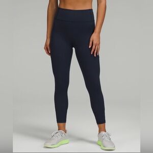 navy lululemon leggings high rise
